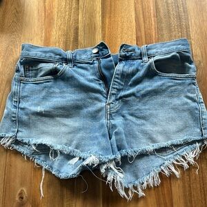 J crew denim cutoff shorts, W31